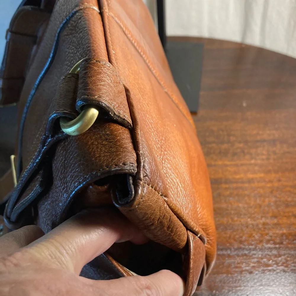 Brahmin Brown Leather WOMENS messenger SHOULDERBAG - Picture 5 of 10